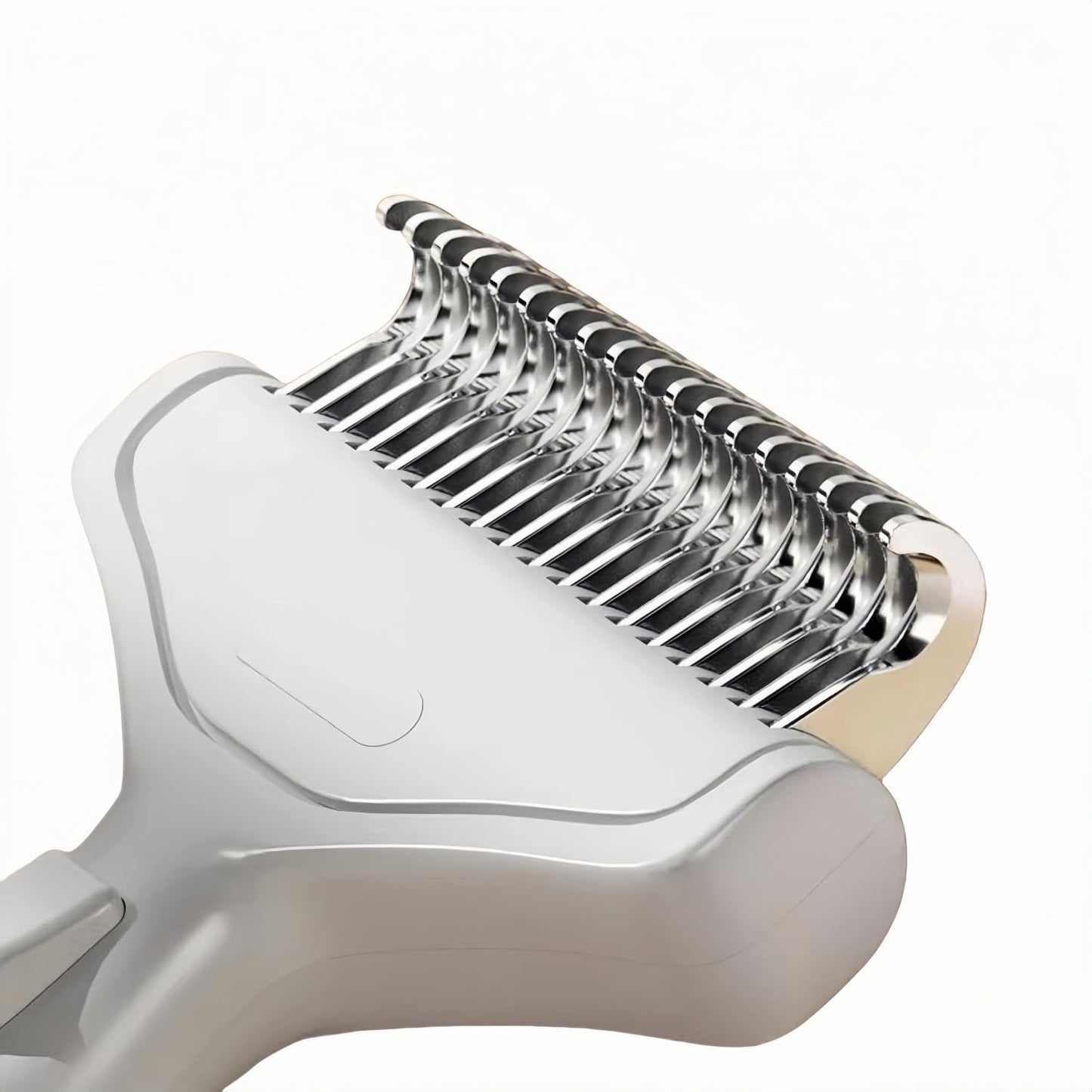 Undercoat Rake for Dogs & Cats, Dematting Deshedding Brush with Release Button, Professional Grooming Comb for Long-Haired Pets, Shedding Tool Removes Matted Fur & Loose Hair