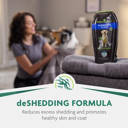 FURminator Ultra Premium deShedding Shampoo for Dogs Helps Reduce Excess Shedding, 16 oz