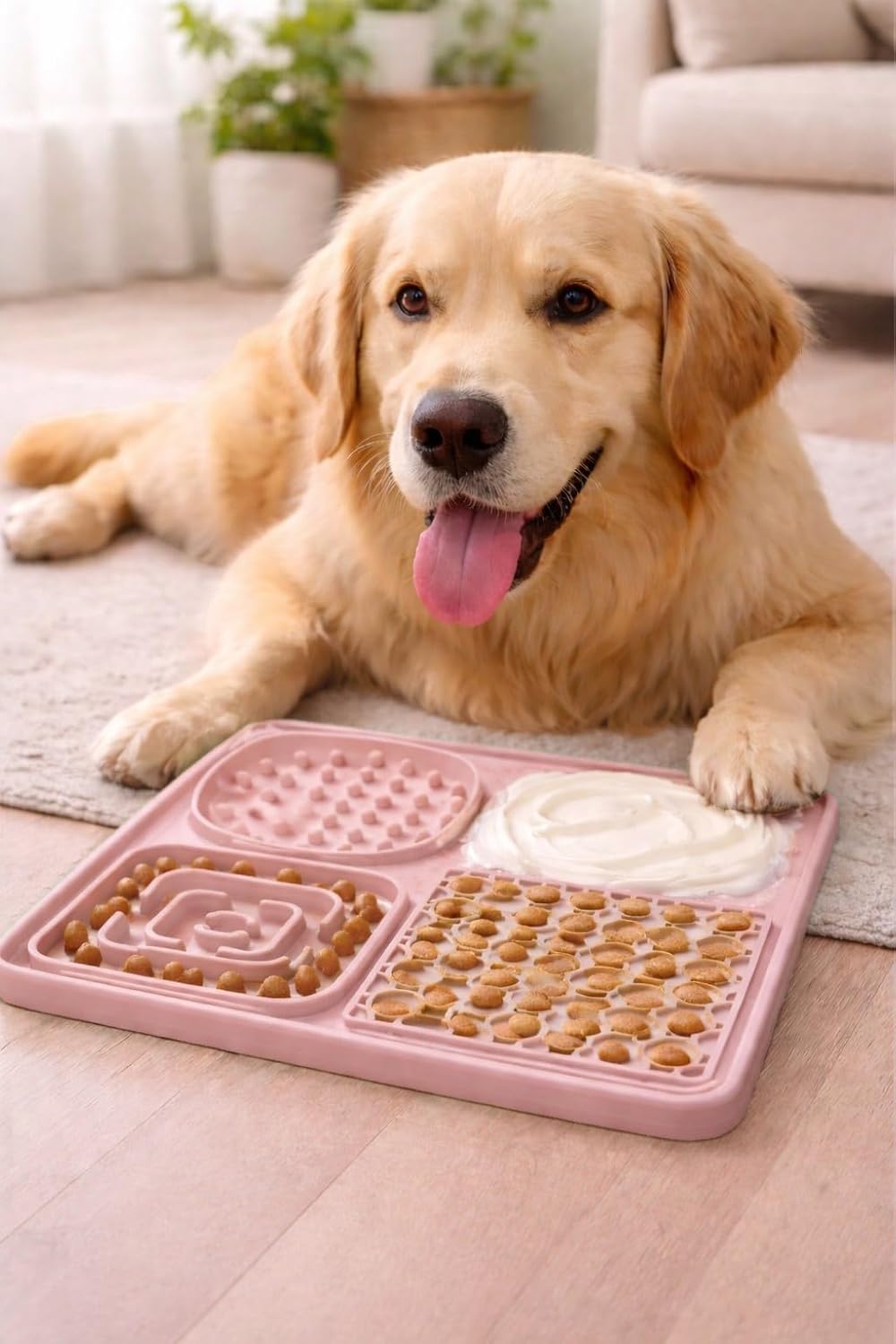 Hearth & Paw Silicone Lick Mat for Dogs Slow Feeder & Enrichment Mat, Food-Grade 100% BPA-Free Silicone, Mental Stimulation, Better Digestion, Anxiety Relief, Multiple Colors Available (Gray)
