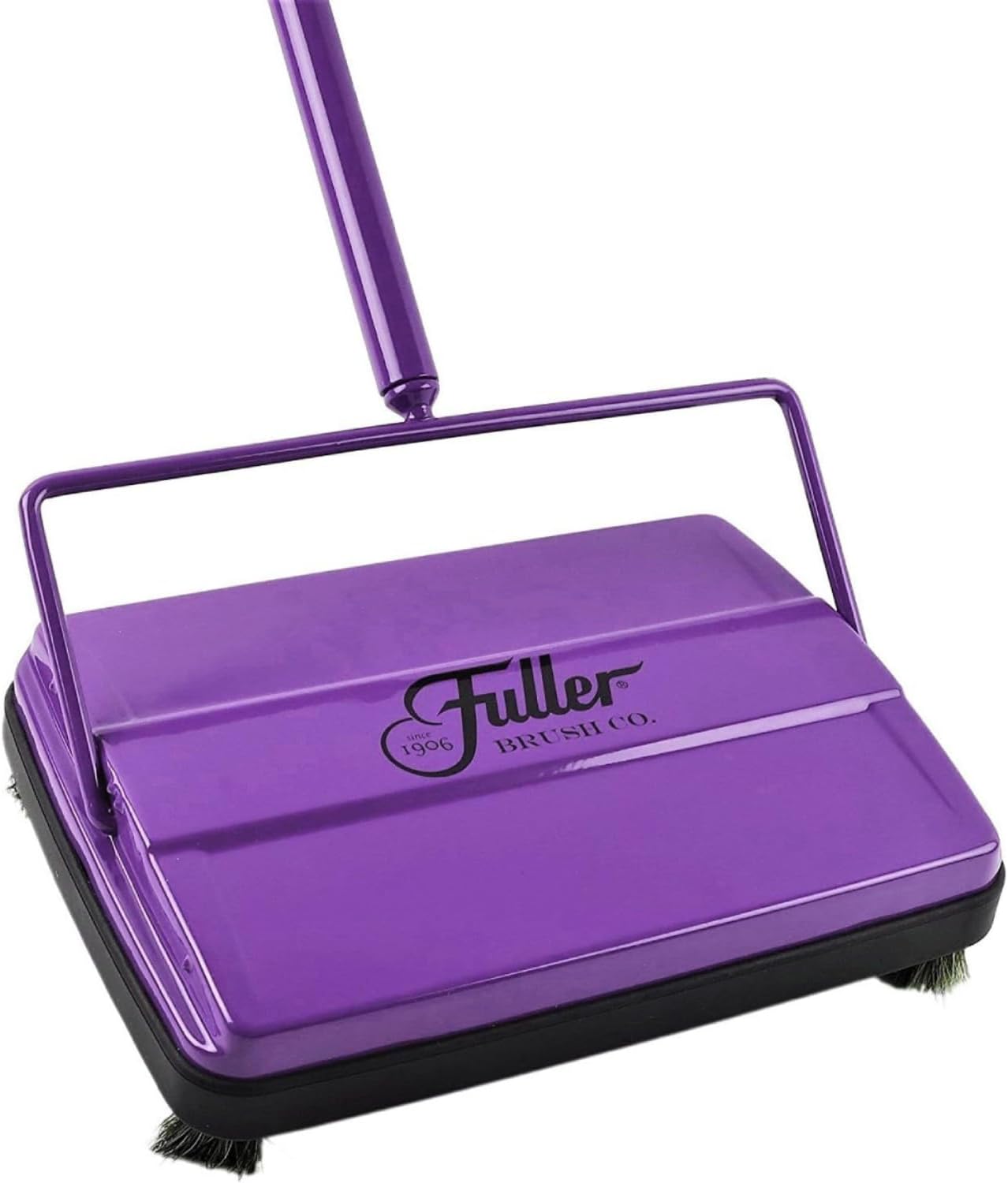 Fuller Brush 17027 Electrostatic Carpet & Floor Sweeper - 9" Cleaning Path - Lightweight - Ideal for Crumby Messes - Works On Carpets & Hard Floor Surfaces - Black