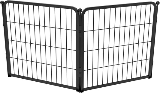 FXW Homeplus Unleashed Indoor Dog Playpen - Stress-Free and Safe Play, Heavy Duty 24 Inch 6 Panels Dog Pen for Puppy and Small Dogs, Black│Patented