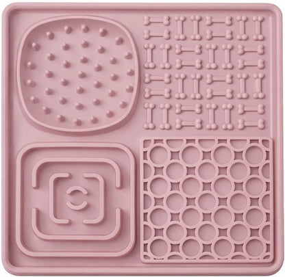 Hearth & Paw Silicone Lick Mat for Dogs Slow Feeder & Enrichment Mat, Food-Grade 100% BPA-Free Silicone, Mental Stimulation, Better Digestion, Anxiety Relief, Multiple Colors Available (Gray)