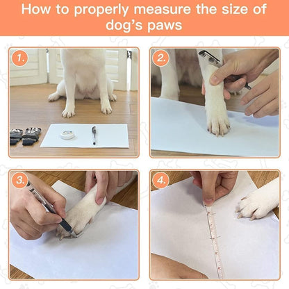 EXPAWLORER 6Pcs Anti-Slip Dog Socks to Prevent Licking Paws,Dog Shoes for Hot Pavement,Dog Booties Traction Control on Hardwood Floor,Boots & Paw Protectors, for Puppy Small Medium Large Senior Dogs