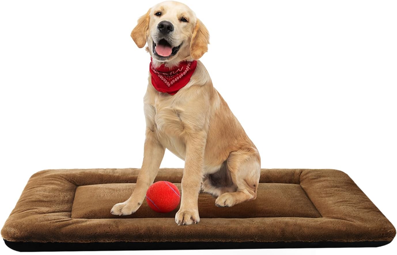 Dog Beds Crate Pad for Medium/Large Dogs Fit Metal,Ultra Soft, Washable & Anti-Slip Kennel Pad for Dogs Cozy Sleeping Mat,Gray 36inch