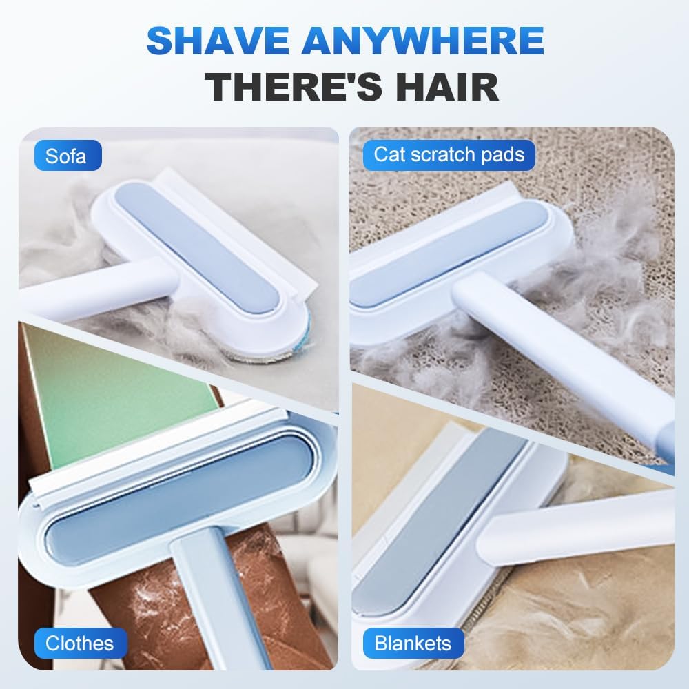 Moonboat Multifunctional Hair Removal Brush, Cleaner Pro Pet Hair, Cat Dog Hair Broom Lint Remover Scraper, Suitable for Carpet Rugs Bed Couch Curtains (A-1PC)