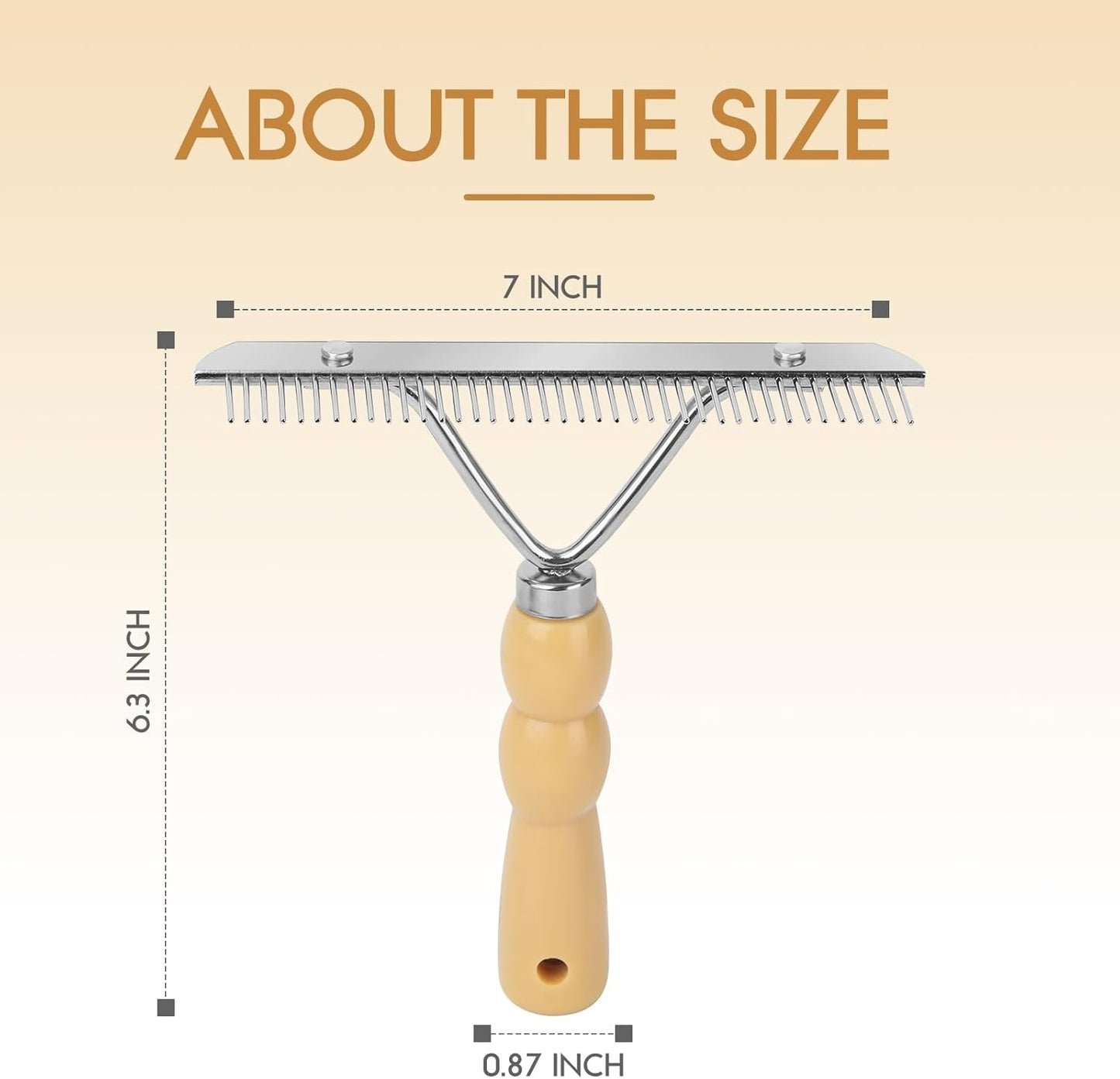 Metal Handheld Carpet Rake for Fluffy Plush, Pet Hair Removal Tool, Reusable Cat & Dog Hair Remover Comb, Brush Scraper Broom for Shag Rugs, Home Cleaning - Efficient Pet Hair Pickup