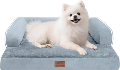 Large Dog Bed Orthopedic Washable - Beds Bolster - Medium XL XLarge Big Dogs - Memory Foam Couch Sofa - Waterproof with Removable Cover