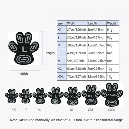 24pcs Paw Pads for Dogs Traction – Self Adhesive Paw Grips for Senior Dogs, Anti-Slip Disposable Paw Protector Pads for Hardwood Floors, Comfortable & Secure Fit (Black, XL)