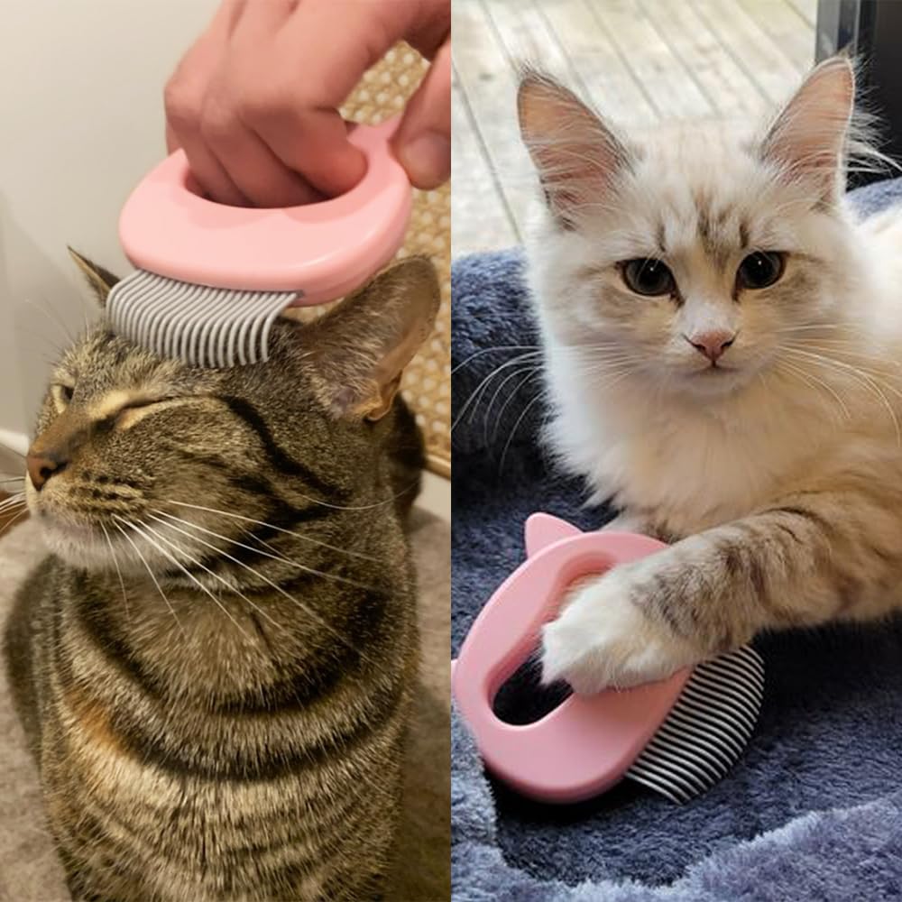 Leo's Paw The Original Pet Hair Removal Massaging Shell Comb Soft Deshedding Brush Grooming and Shedding Matted Fur Remover Dematting tool for Long and Short Hair Cat Dog Puppy Bunny (Mint)