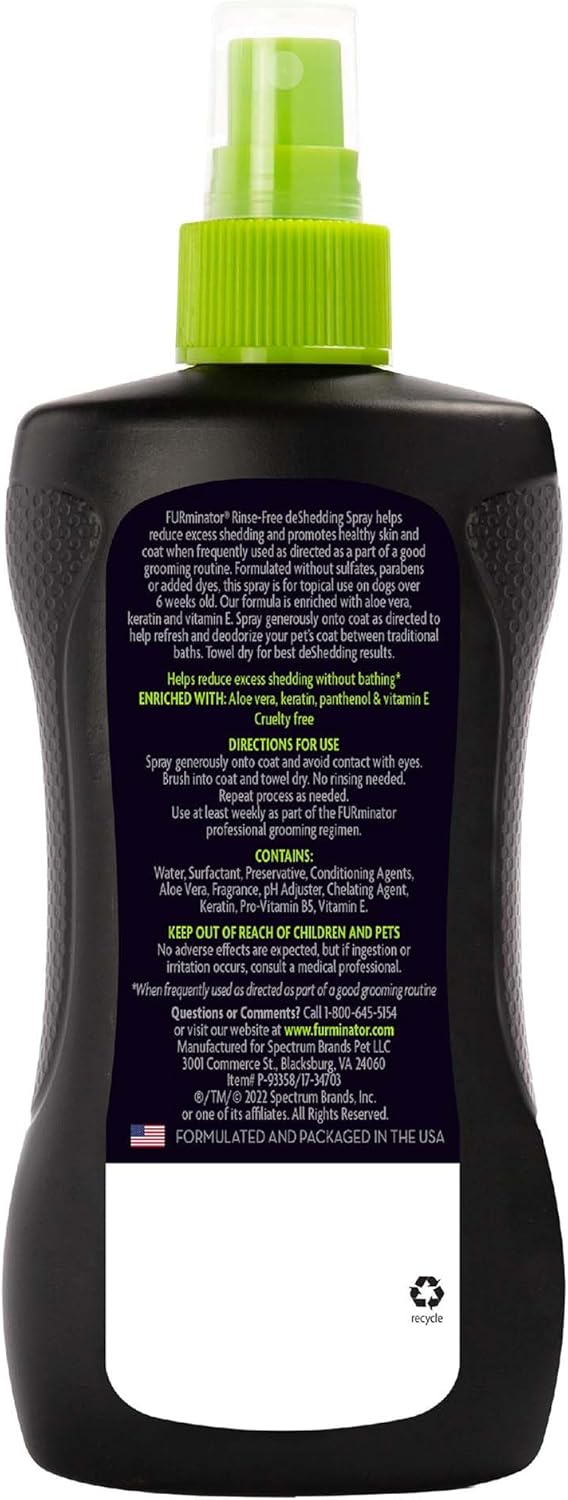 FURminator Ultra Premium deShedding Shampoo for Dogs Helps Reduce Excess Shedding, 16 oz