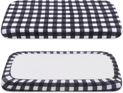 Dog Bed Covers Replacement Washable, Elastic Edged Pet Bed Protector with Cute Dog Pattern Design for Small & Medium Pet Beds, Cover Only (Blue, 36x27x6 Inch)