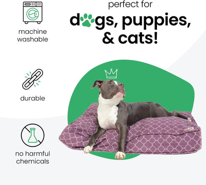 Molly Mutt Medium to Large Dog Bed Cover- Forever Young Print - Measures 27”X36”X5’’ - 100% Cotton - Durable - Breathable - Sustainable - Machine Washable Dog Bed Cover (Dd82b)