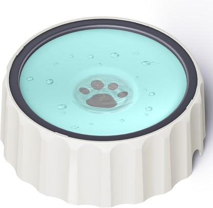 Dog Water Bowl No Spill 70oz/2L Large Capacity Dispenser Non Slip No Splash Bowl Pet Slow Feeder No Drip Dog Water Bowl on Vehicle Slow Water Bowl for Dogs and Cats