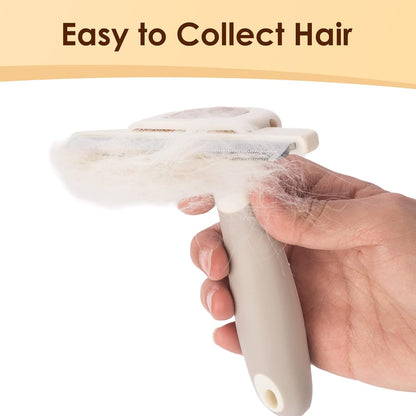 Professional Deshedding Dog Brush Grooming Kits, for Long-Haired Dogs and Cats - Dog Deshedding Brush and Slicker Brush Set 3 in 1 Gift Box for Long Hair Pets like Golden Retriever