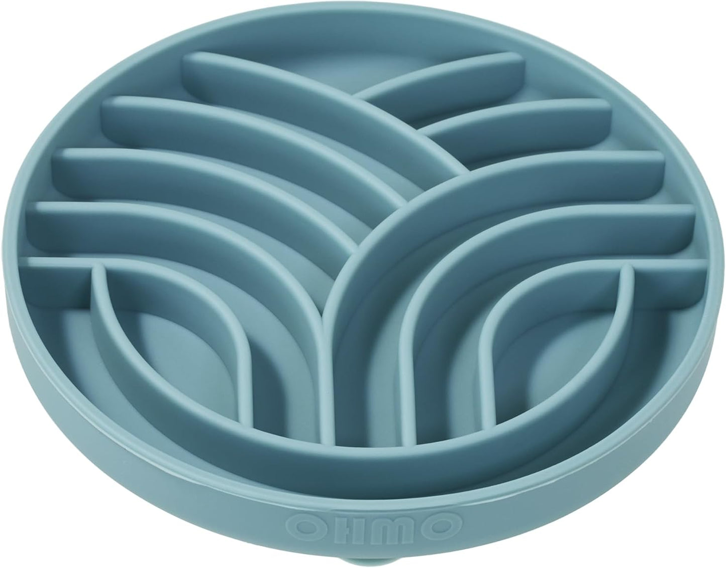 OHMO Slow Feeder Dog& Cat Bowl, Silicone Puppy Cat Food Bowl with Anti-Slip Suction Cup Slow Down Small Dogs Eating, Anti Choking (S-Tree of Life,Sage Green)