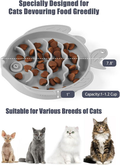 Coomazy Large Silicone Slow Feeder Dog Bowls, Interactive Puzzle Toy for Pets Food Training, Keeps Dogs Busy, Prevents Puppy Overeating (Dark Green, Large: 3.2Cup)