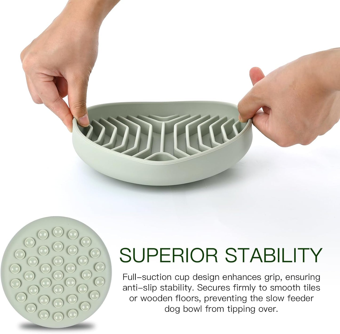 Slow Feeder Dog Bowls, Puzzle Silicone Dog Feeding Bowls with Suction Cups, Anti-Choking, Non-Slip Design, Reduces Boredom, Anxiety, Ideal for Medium to Small Dogs & Cats - XAQMHSW (Pink)