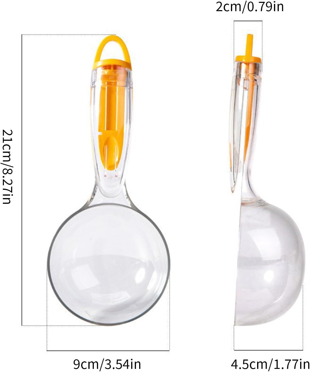 Pet Food Scoops and Automatic Bag Clip for Dry Kibble Storage and Precise Serving Large Capacity Pet Food Scoops