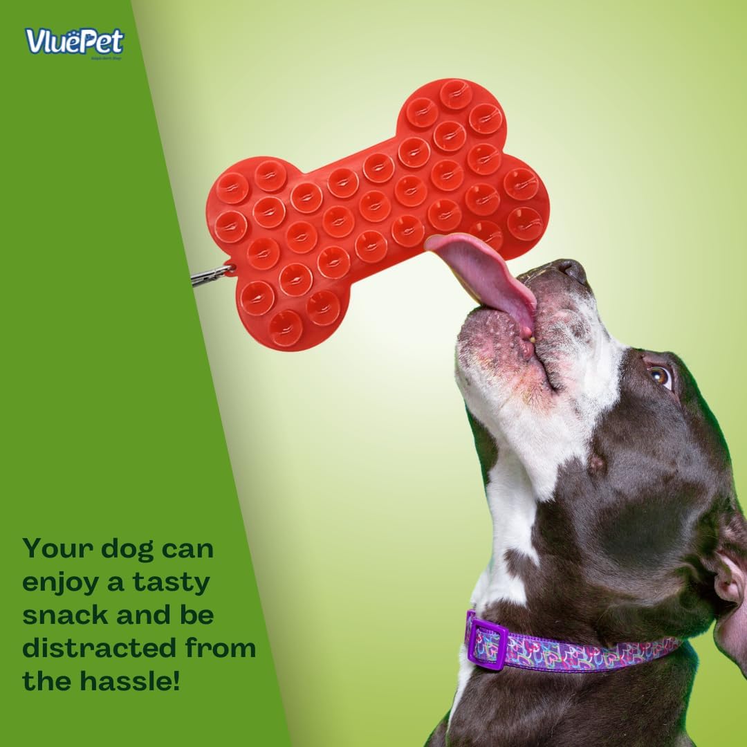 VALUEPET | Dog Lick Mat - Silicone Lick Mat for Anxiety Relief - Slow Feeder Licking Pad for Butter, Yogurt, & Peanut - Suitable for Dog Training, Boredom Reducer, Bathing & Grooming - Paw - 6.6 Inch