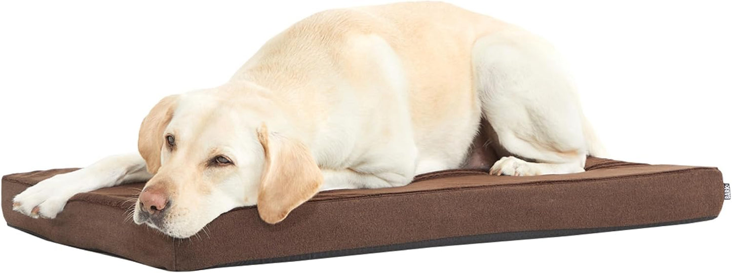 Barkbox Orthopedic Dog Bed with Memory Foam, Premium Comfort for Dogs and Puppies, Large Sized Dog Bed for Joint Relief and Restful Sleep, Durable and Easy to Clean - Grey, Large