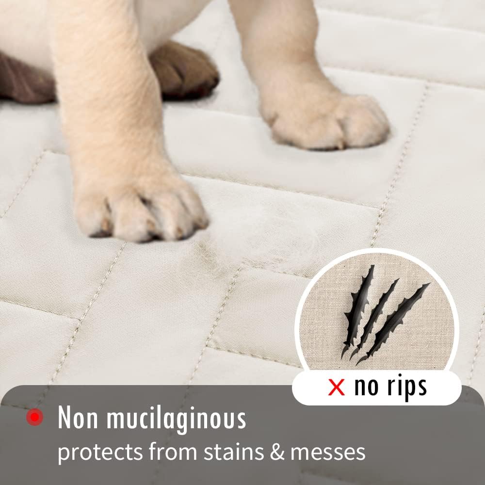 fuguitex Waterproof Dog Bed Cover Couch Cover, Anti-Slip Cat Mat Pet Pad Blanket for Sofa Chair Recliner Furniture Protrctor