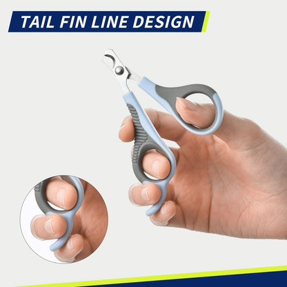 WePet Pet Nail Clippers U07.2, Professional Claw Trimmer, Scissor for Cats, Puppies, Kittens, Hamsters, Rabbits and Small Animals, Sharp, Safe, Small, Green/Grey