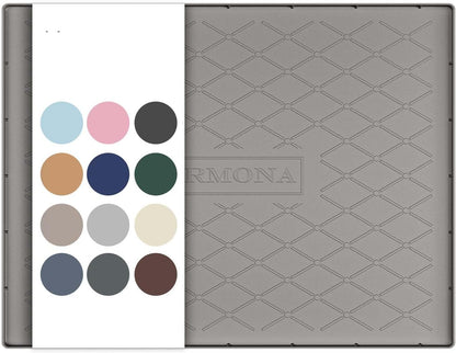 URMONA Under Sink Mat for Kitchen Waterproof, 34" x 22" Silicone Under Sink Mat for Shelf Liner Organizer, Cabinet Sink Protector Under Sink Liner for Bottom Kitchen, Bathroom(Light Grey)