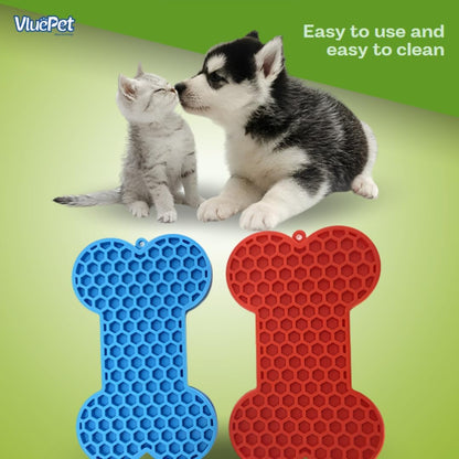 VALUEPET | Dog Lick Mat - Silicone Lick Mat for Anxiety Relief - Slow Feeder Licking Pad for Butter, Yogurt, & Peanut - Suitable for Dog Training, Boredom Reducer, Bathing & Grooming - Paw - 6.6 Inch