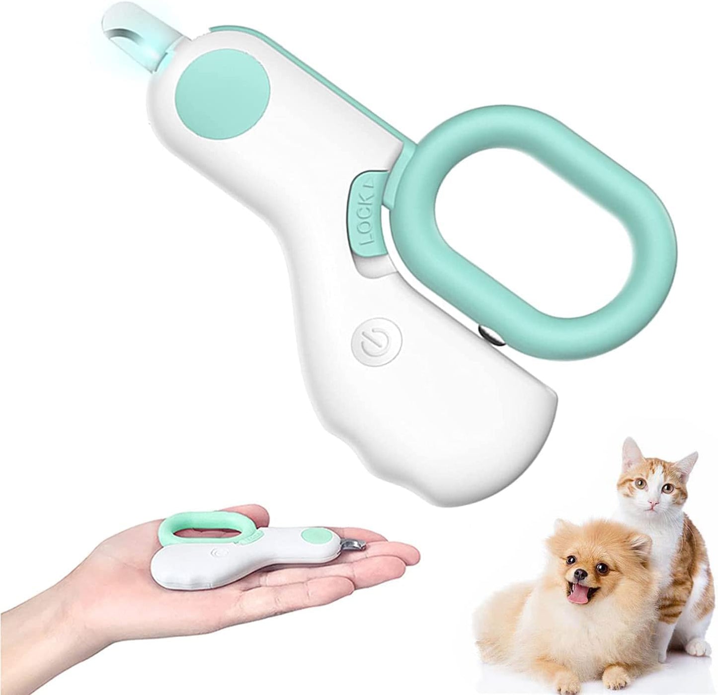 Small Animals Nail Clippers with LED Lights to Avoid Excessive Cutting and Razor Sharp Blades - Professional Claw Trimmer for Tiny Dog Cat Kitten Bunny Rabbit Bird Guinea Pigs Ferret Hamsters (Pink)