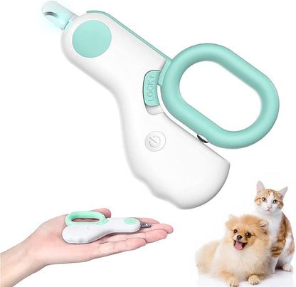 Small Animals Nail Clippers with LED Lights to Avoid Excessive Cutting and Razor Sharp Blades - Professional Claw Trimmer for Tiny Dog Cat Kitten Bunny Rabbit Bird Guinea Pigs Ferret Hamsters (Pink)