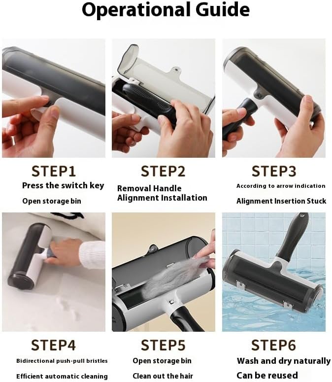 Roller Pet Hair Remove Fur Remover Pet Drum Brush for Dog and Cat Hair Removal for Couches, Rugs, Pet Beds, Carpet