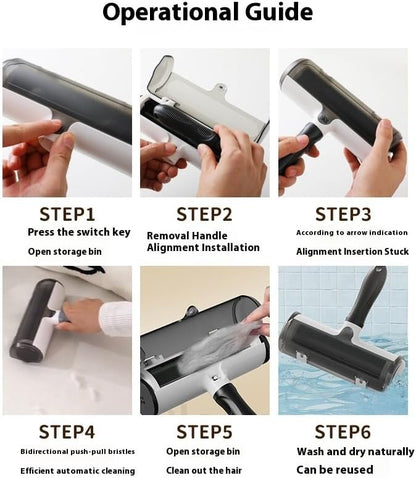 Roller Pet Hair Remove Fur Remover Pet Drum Brush for Dog and Cat Hair Removal for Couches, Rugs, Pet Beds, Carpet