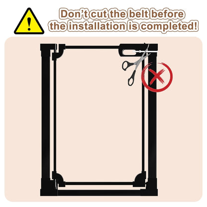 WAOWAO Clear Baby Gate for Stairs Modern Design Acrylic Auto Close Pet Gate, 29.52-37.79" Wide Safety Baby Gate for Doorways,White Clear Dog Gates Indoor, Hallways,Kitchen