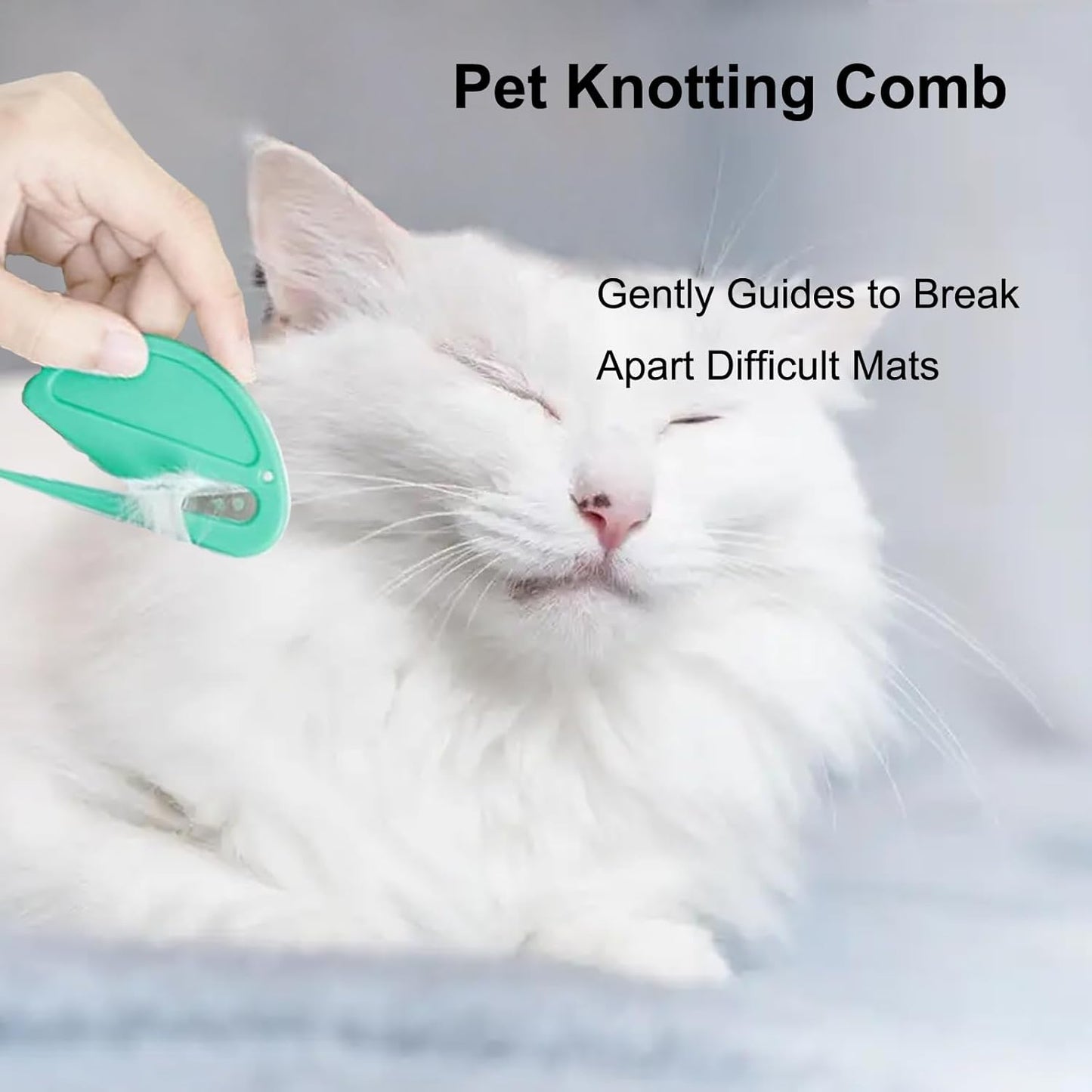 Pet Knotting Comb for Dogs and Cats, Dog Dematting Comb for Long Hair, Pet Hair Removal Tool, Safe and Gentle Knot Remover for Matted Fur, Grooming Comb for Dog and Cat, Easy to Use, Lightweight 5 Pcs
