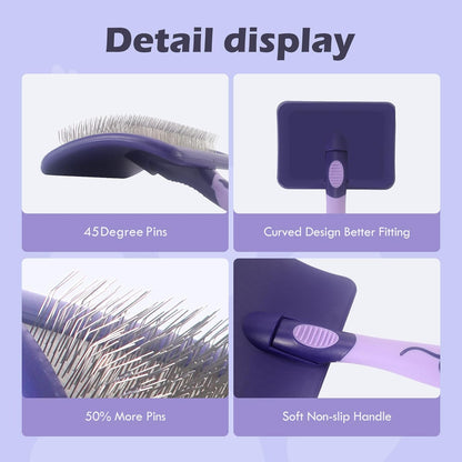 Dog Brush for Poodles,Grooming Brush for Dematting, and Detangle,Dog Brush for Poodles,German Shepherd Hair,Pitbulls,Yorkies,Labrador Retriever Grooming and Bathing