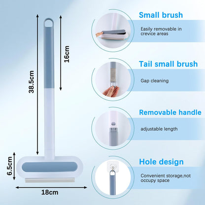 4 in 1 Pet Hair Removal Tool, Multifunctional Pet Hair Remover, Cat and Dog Hair Remover Brush Reusable with 23in Long Handle for Furniture, Couch, Carpet, Clothes