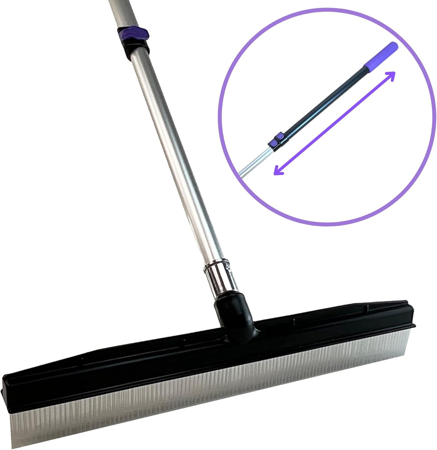 Small Room Groom Carpet Rake, 11" Handle, Portable Carpet Brush for Pet Hair, High Pile Rugs, Stairs, Furniture & Artificial Turf, Compact Groomer Tool
