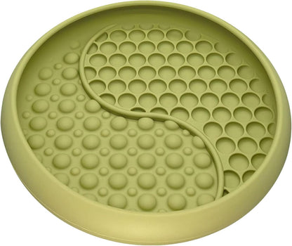 Lick Mat for Dogs, Silicone Slow Feeder Licking Mat with Non-Slip Suction Cups, Freeze-Friendly Lick Bowl for Enrichment Play, Anxiety Relief & Keeps Busy (8.0" x 1.4" Light Blue)