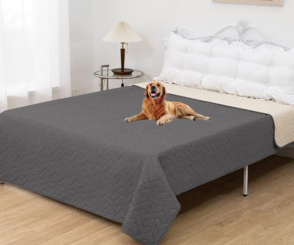fuguitex Waterproof Dog Bed Cover Couch Cover, Anti-Slip Cat Mat Pet Pad Blanket for Sofa Chair Recliner Furniture Protrctor
