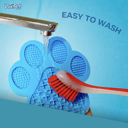 VALUEPET | Dog Lick Mat - Silicone Lick Mat for Anxiety Relief - Slow Feeder Licking Pad for Butter, Yogurt, & Peanut - Suitable for Dog Training, Boredom Reducer, Bathing & Grooming - Paw - 6.6 Inch