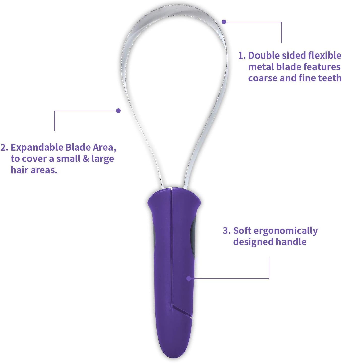 BOTH WINNERS Dual-Sided Shedding Blade with Stainless Steel Blade De-Shedding Tool for All Dog Coat Types- Soft Touch Grip (Burgundy)