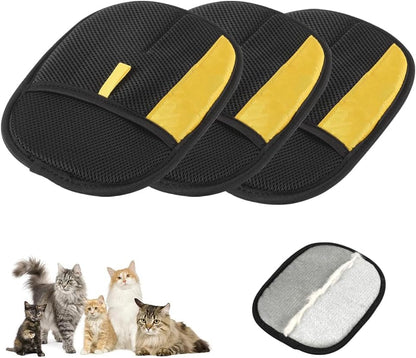 2025 Thickened Strong Pet Hair Removal Glove for Cats & Dogs, Electrostatic Gloves for Pet Grooming, Reusable Quick De-Shedding Gloves for Couch, Clothing, Carpet, Furniture, Car Seats (1pc)