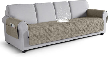 VANSOFY Couch Cover, Waterproof Sofa Covers Washable Slipcover Furniture Protector Couch Seat Covers Non-Slip Couch Cover for Dogs, Pets(Sofa, Dark Gray)