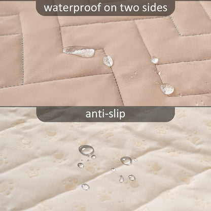 fuguitex Waterproof Dog Bed Cover Couch Cover, Anti-Slip Cat Mat Pet Pad Blanket for Sofa Chair Recliner Furniture Protrctor