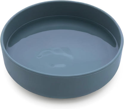 Should We Go? Dog Water Bowl - The Perfect Dish No-Spill, Less Mess Non-Tippable Water & Food Bowl, Pure Silicone with Suction Cup Fits 5 Cups 7.5" Across x 2.25" Tall, Ideal for All Pets, Medium-Sage