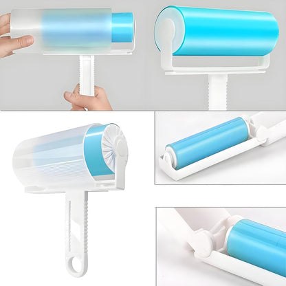 Washable Reusable Lint Roller 3 Pack, Portable Travel Sticky Dog Cat Hair Remover Cleaner with Cover Include Large and Mini Size for Clothes, Pet Hairs, Carseats