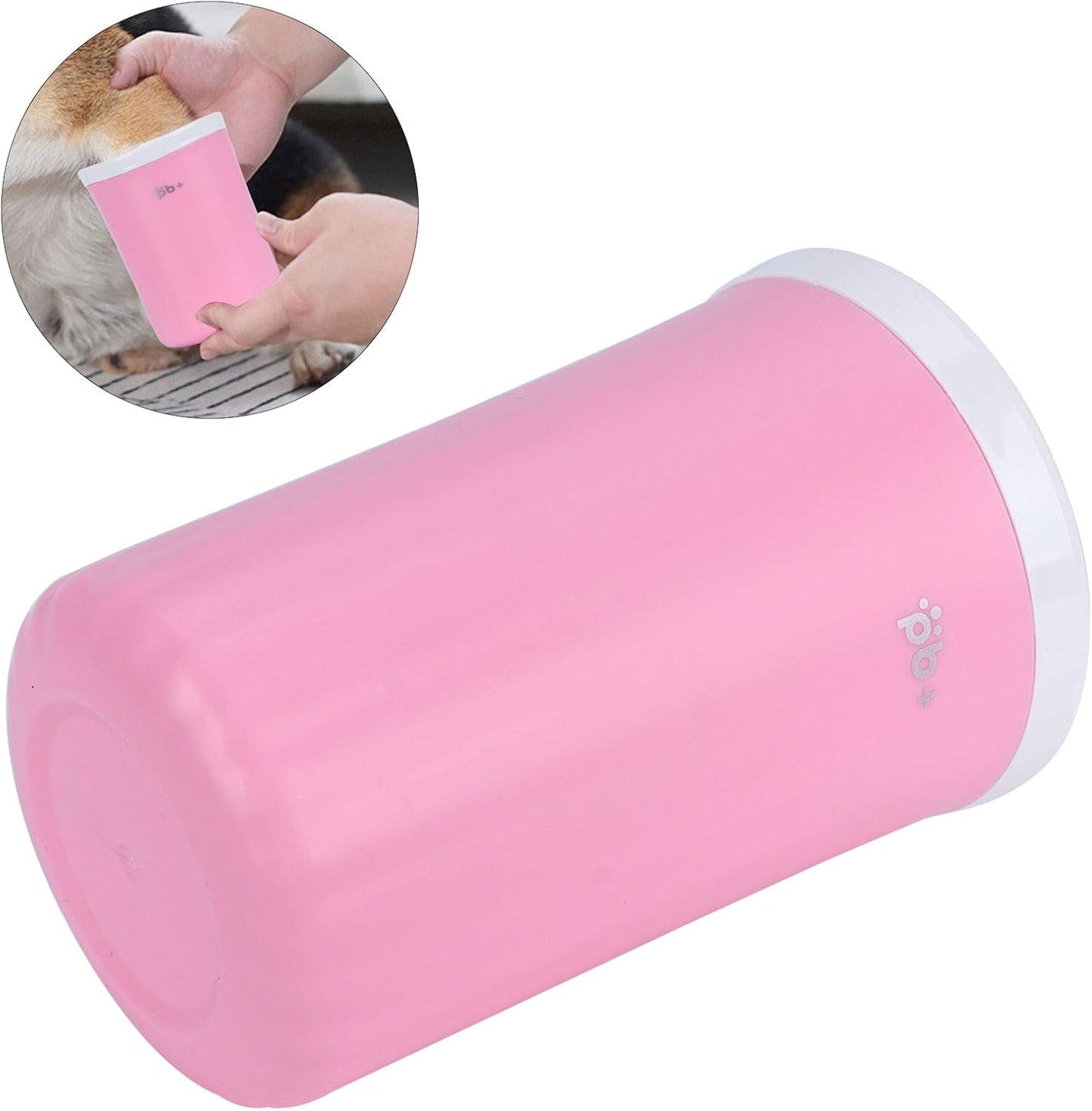 Dog Paw Cleaner, Paw Washer Detachable Pet Feet Cleaner Rotating Dog Portable Feet Cleaning Cup Portable Dog Foot Washer Accessory(Blue)