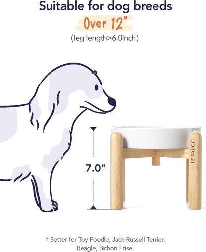 LE TAUCI Dog Bowls Slow Feeder Ceramic, 1.5 Cup Slow Feeding Bowl for Small and Medium Breed, Puzzle Dog Food Bowl for Fast Eater, Maze Purple