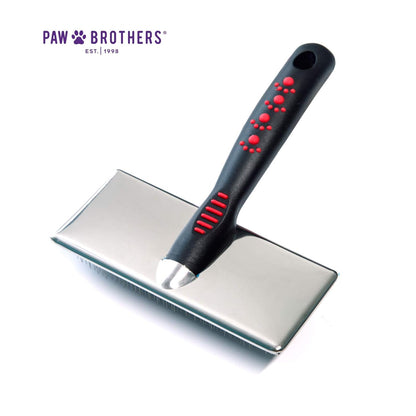 Ryan's Pet Supplies Paw Brothers Flat Slicker Brush for Dogs, Dog Brush for Long Haired Dogs, Professional Grade, Coated Tips, Gentle on Skin, Maximum Coverage, Extra Large