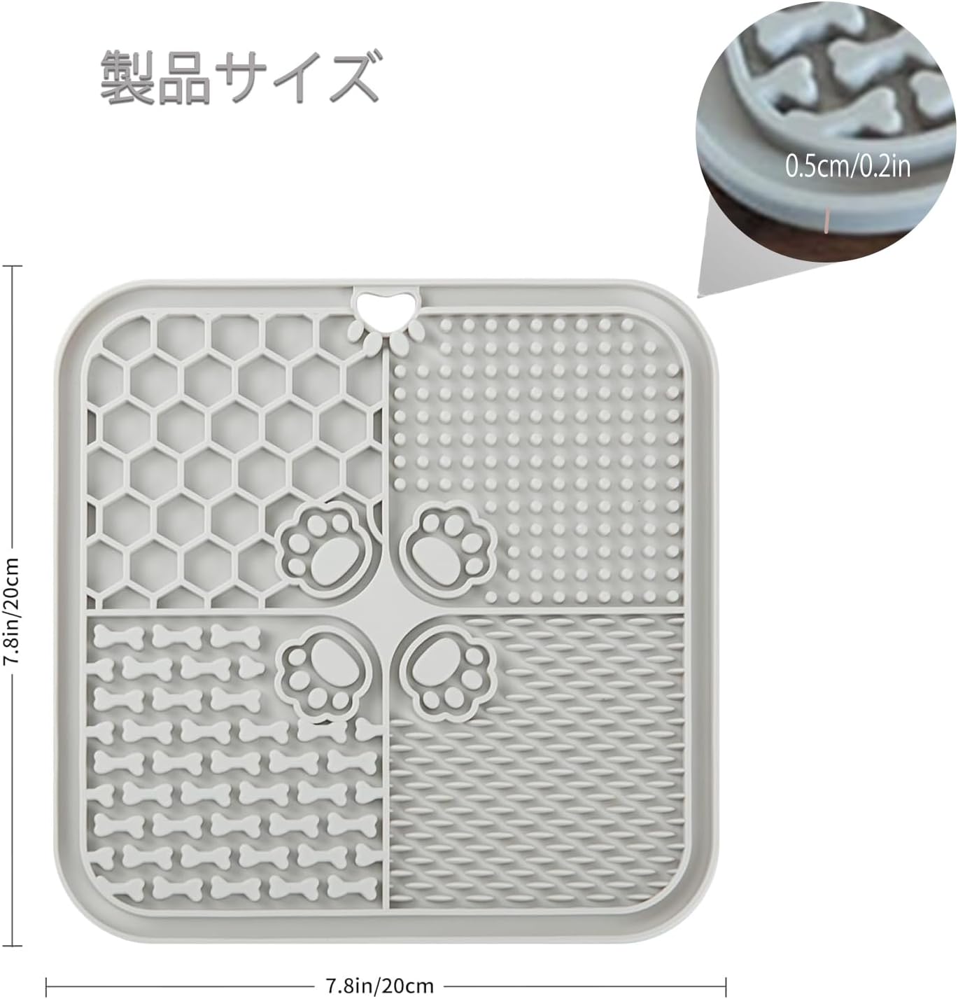 Dog Lick Mat, 3Pack Dog Slow Feeder, Non-Slip Design Lick Mat for Dogs and Cats, Boredom and Anxiety Reducer,Suitable for Treats, Yogurt, Peanut Butter (Grey+Black+SkyBlue)